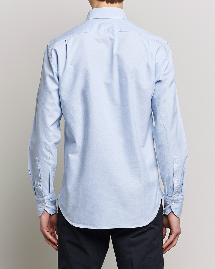 Herren | Hemden | Stenströms | Fitted Body Oxford Shirt Light Blue