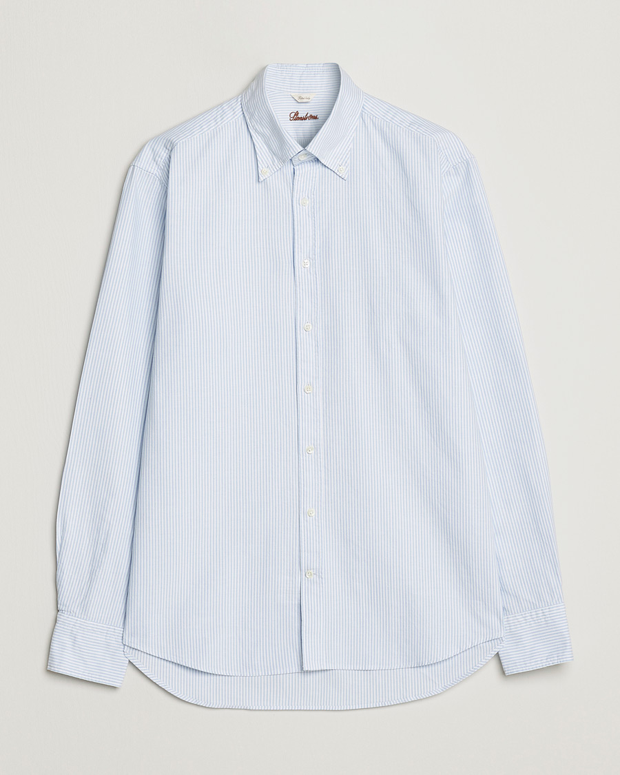 Herren |  | Stenströms | Fitted Body Oxford Shirt Blue/White