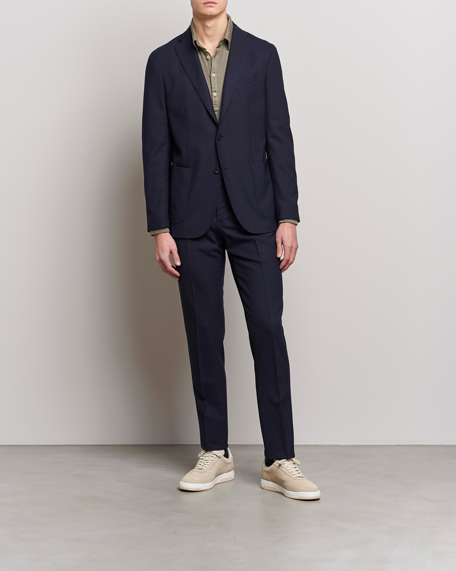 Herren | Anzüge | Boglioli | K Jacket Wool Suit Navy