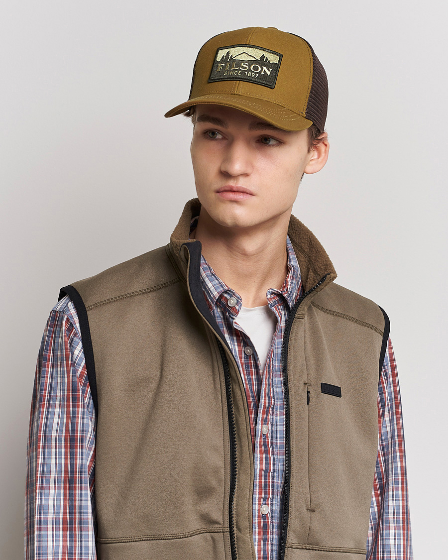 Herren | Hüte & Mützen | Filson | Logger Mesh Cap Dark Tan