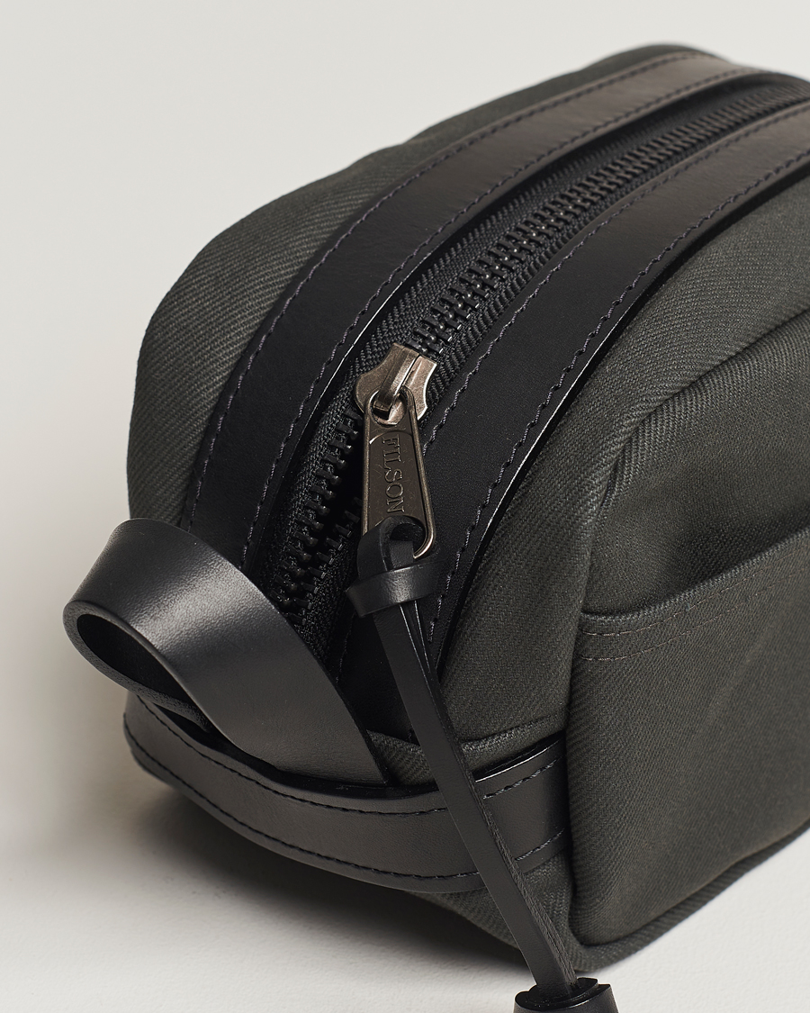Herren | Filson Rugged Twill Travel Kit Faded Black | Filson | Rugged Twill Travel Kit Faded Black