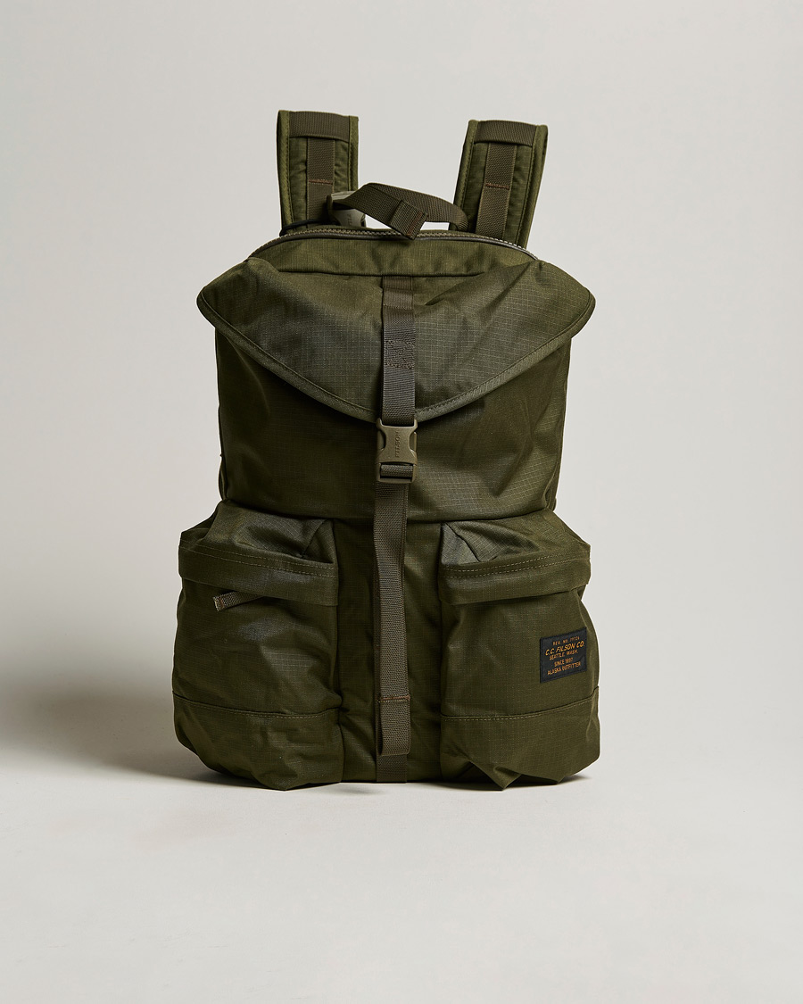Herren | Filson Ripstop Nylon Backpack Surplus Green | Filson | Ripstop Nylon Backpack Surplus Green