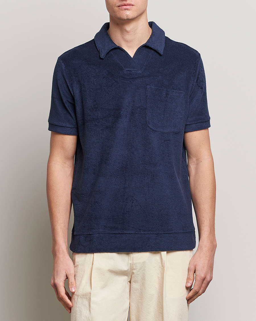 Herren | The Resort Co | The Resort Co | Terry Polo Shirt Navy