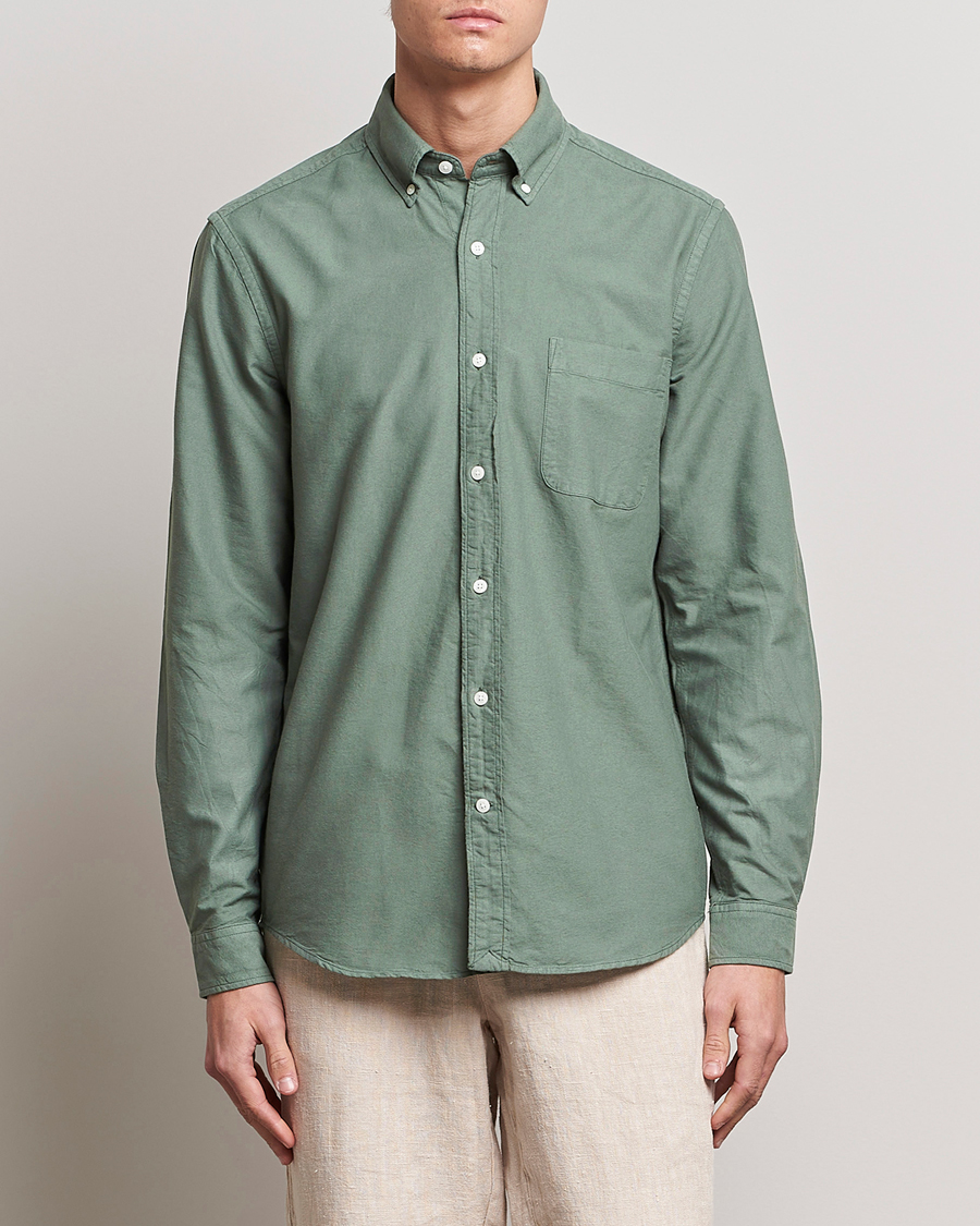 Herren |  | A Day's March | Moorgate Dyed Oxford Shirt Dusty Green