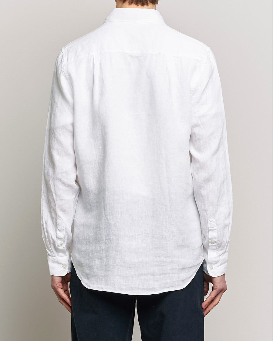 Herren | Hemden | A Day's March | Abu Linen Shirt White