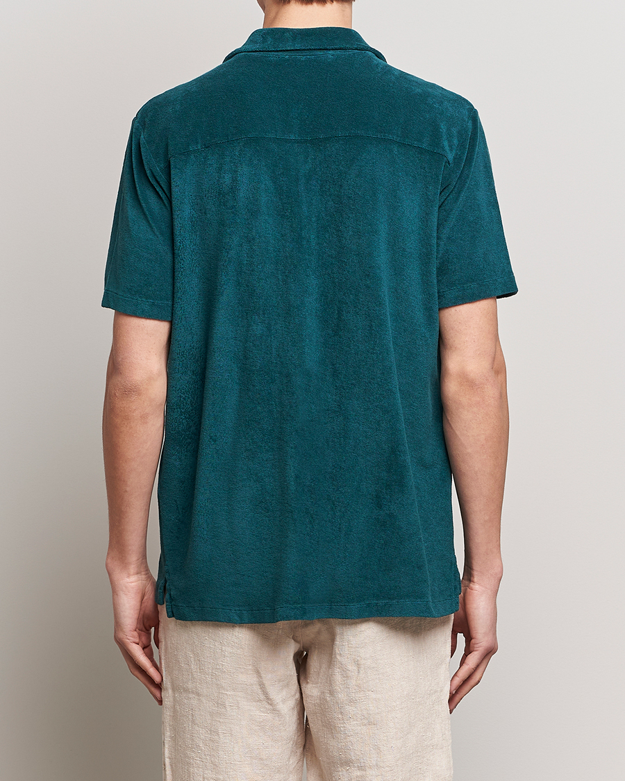 Herren | Hemden | A Day's March | Yamu Short Sleeve Terry Shirt Teal
