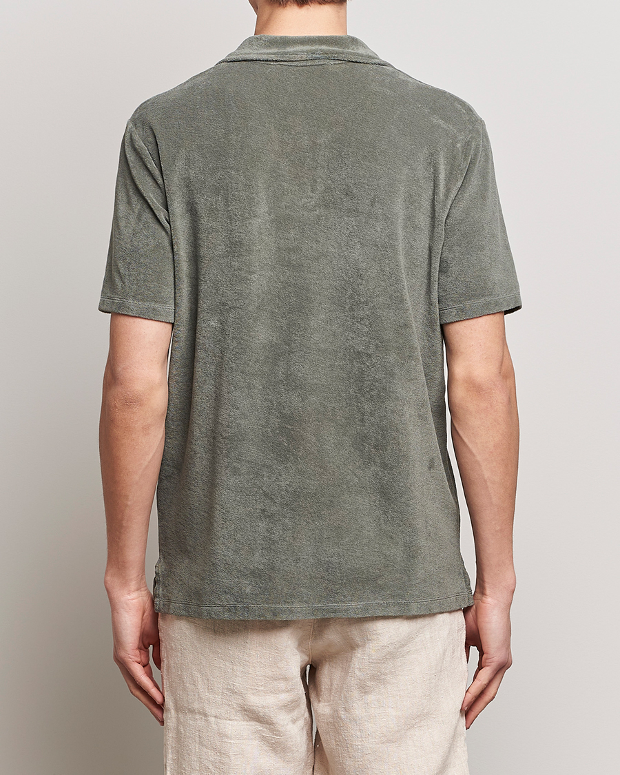 Herren | Poloshirts | A Day's March | Terry Polo Dusty Green