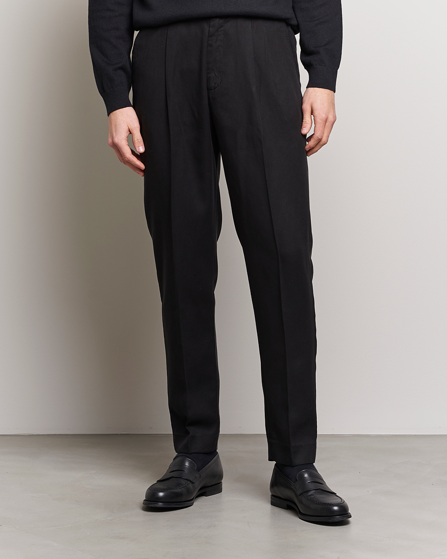 Herren | | A Day's March | Smart Trouser Tencel Black