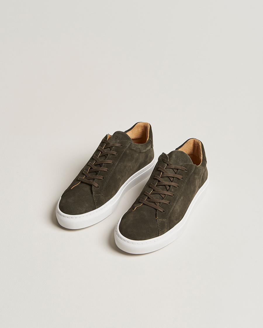 Herren | | A Day's March | Marching Suede Sneaker Dark Olive