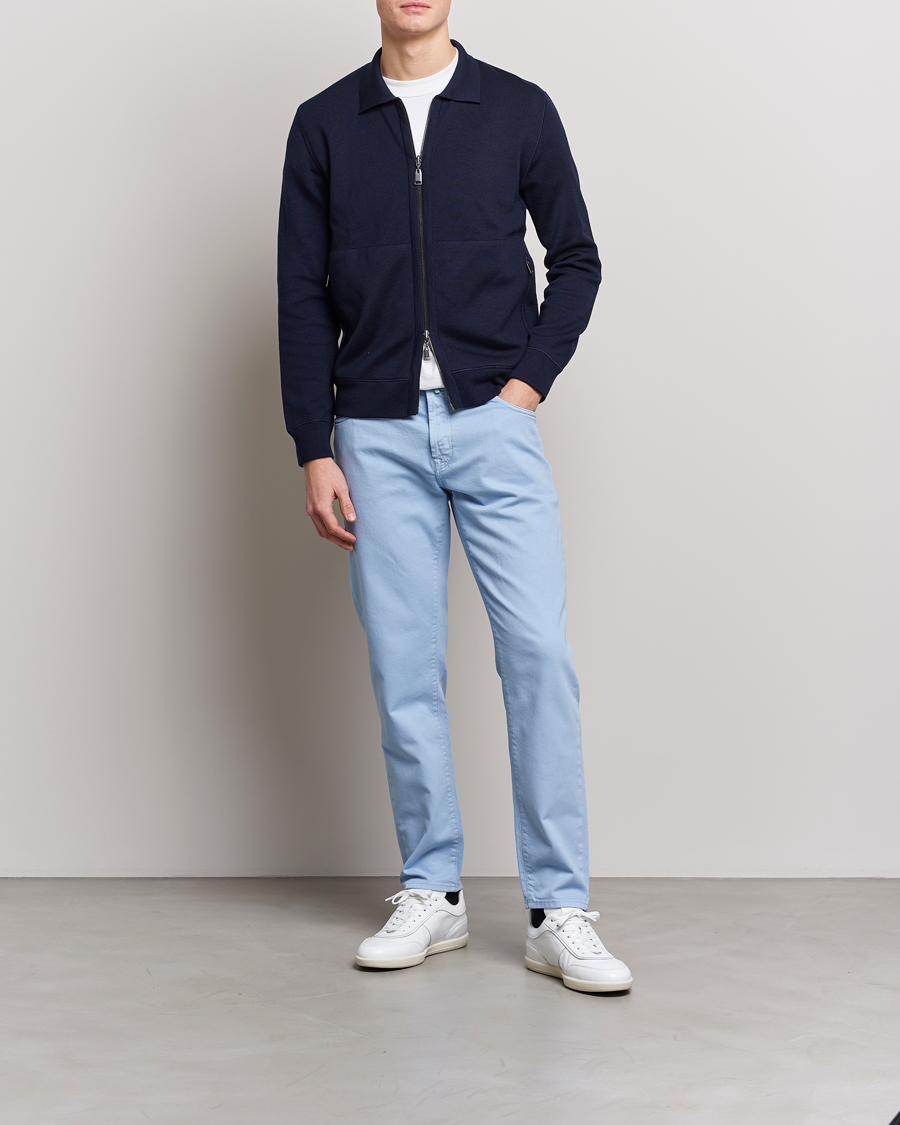 Herren | Hosen | Incotex | Cotton Stretch 5-Pocket Pants Light Blue