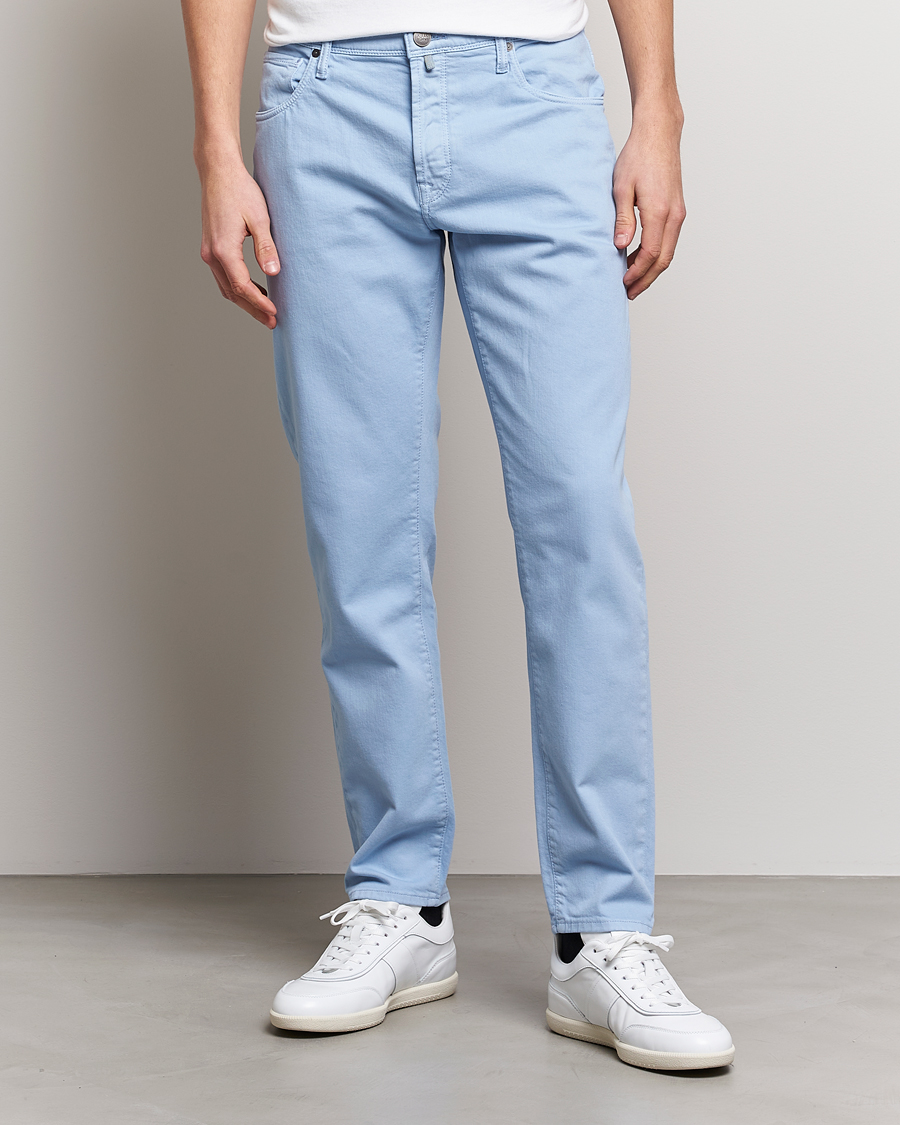 Herren |  | Incotex | Cotton Stretch 5-Pocket Pants Light Blue