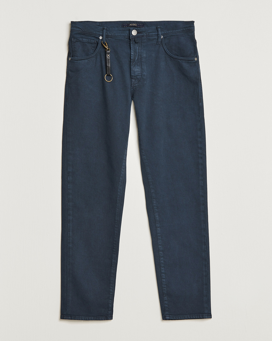 Herren | Hosen | Incotex | Cotton Stretch 5-Pocket Pants Navy