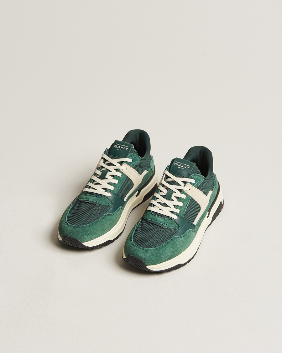 Herren | GANT | GANT | Jeuton Running Sneaker Tartan Green