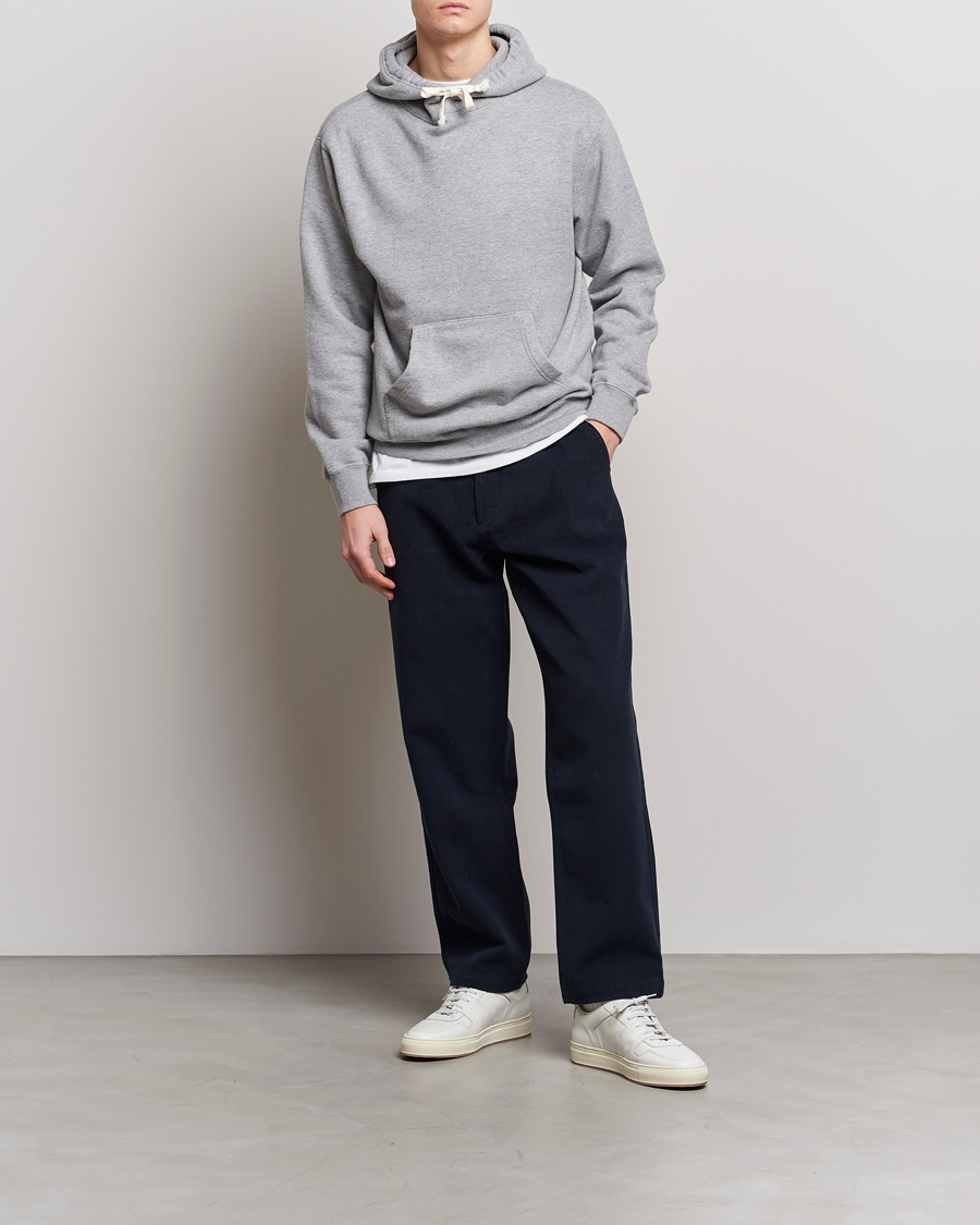 Herren | Pullover | BEAMS PLUS | Japanese Cotton Hoodie Heather Grey