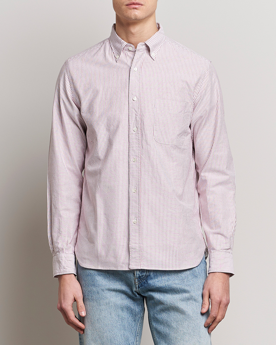 Herren |  | BEAMS PLUS | Oxford Button Down Shirt Wine