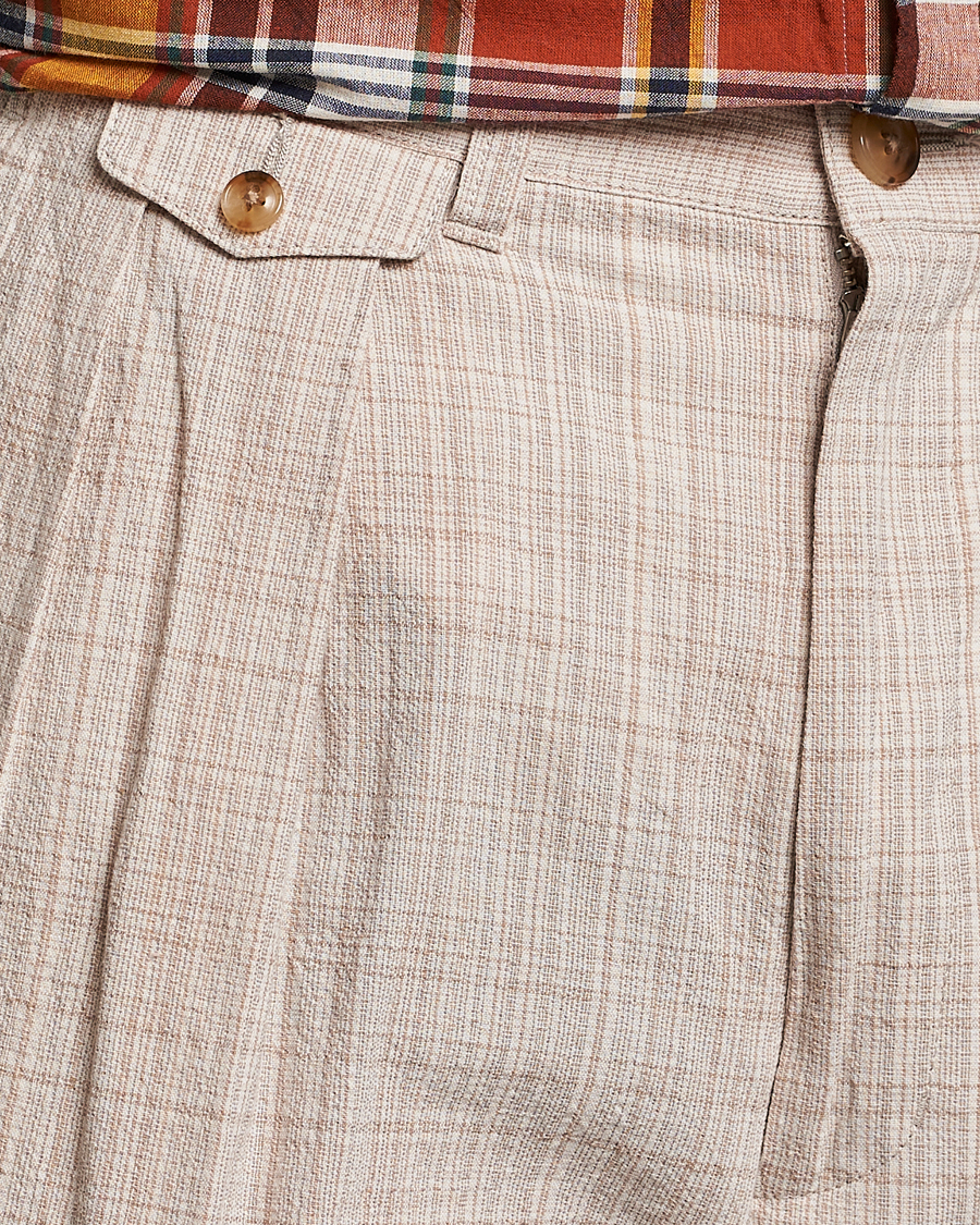 Herren | Hosen | BEAMS PLUS | Cotton/Linen Comfort Trousers Natural