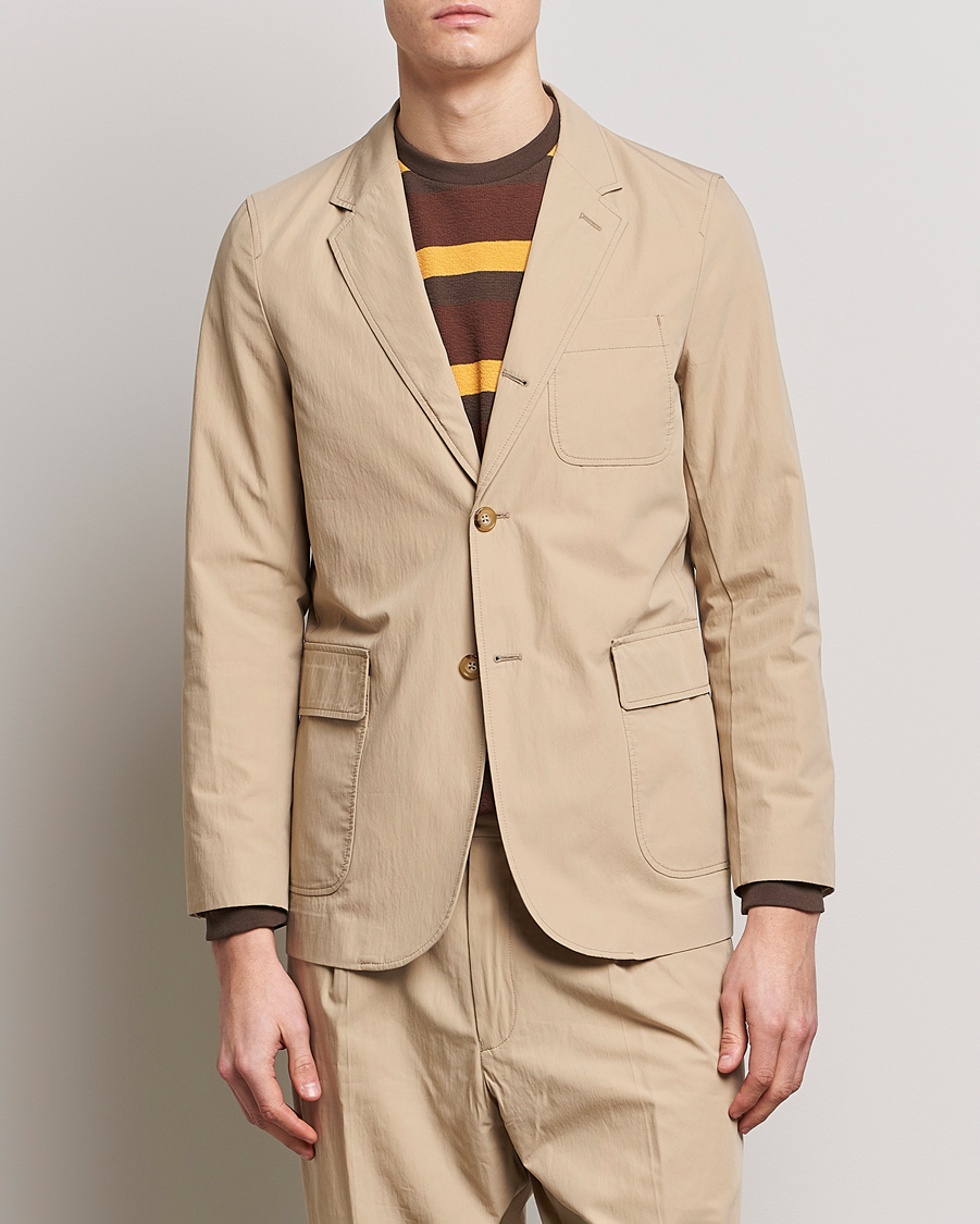 Herren | Baumwollsakko | BEAMS PLUS | Comfort Cloth Travel Jacket Beige