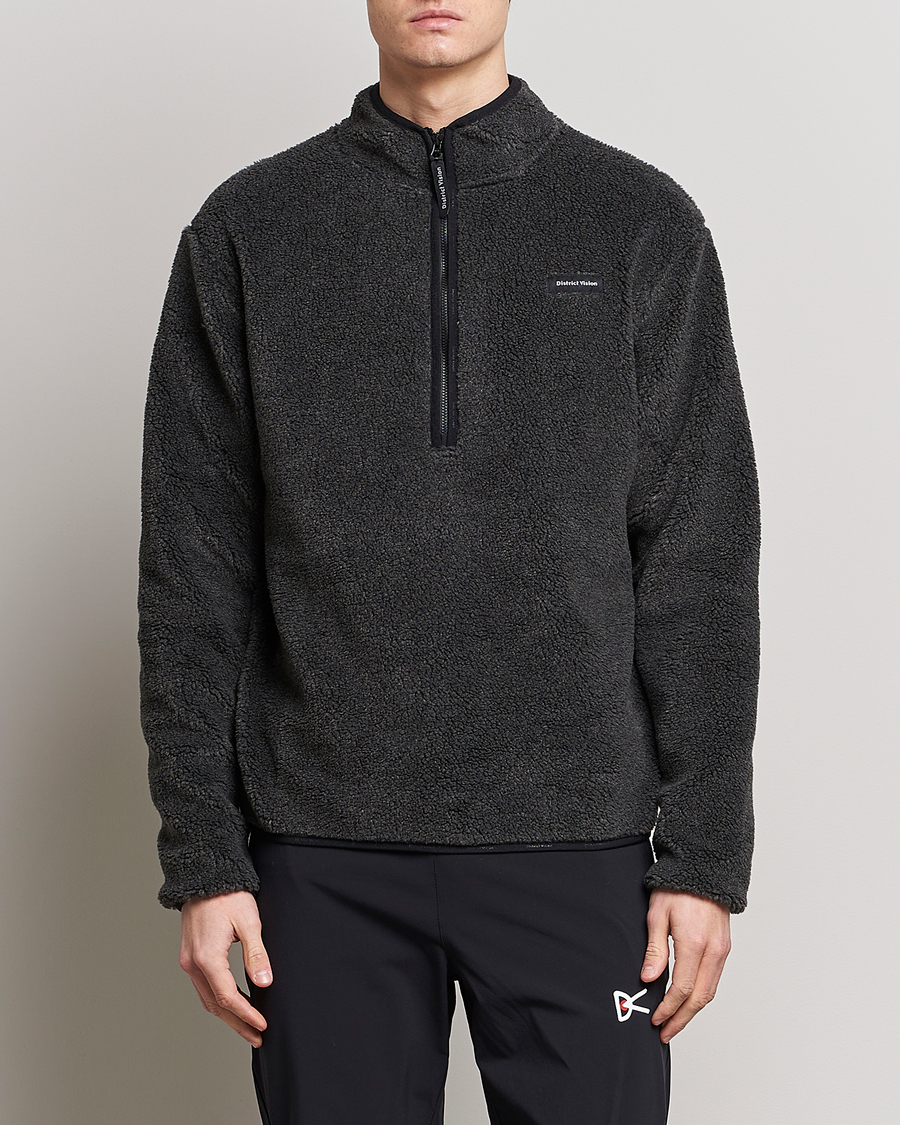 Herren | | District Vision | Doug Half Zip Fleece Charcoal
