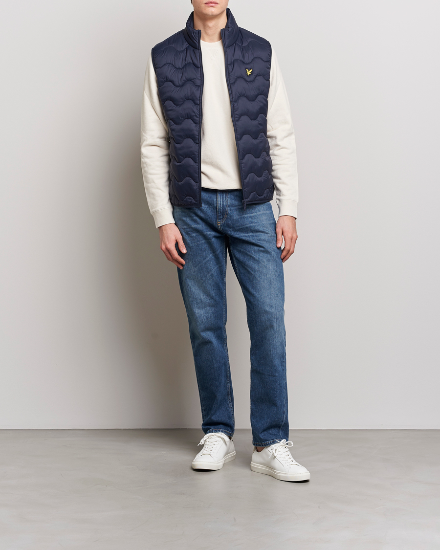 Herren | Westen | Lyle & Scott | Crest Quilted Gilet Vest Dark Navy