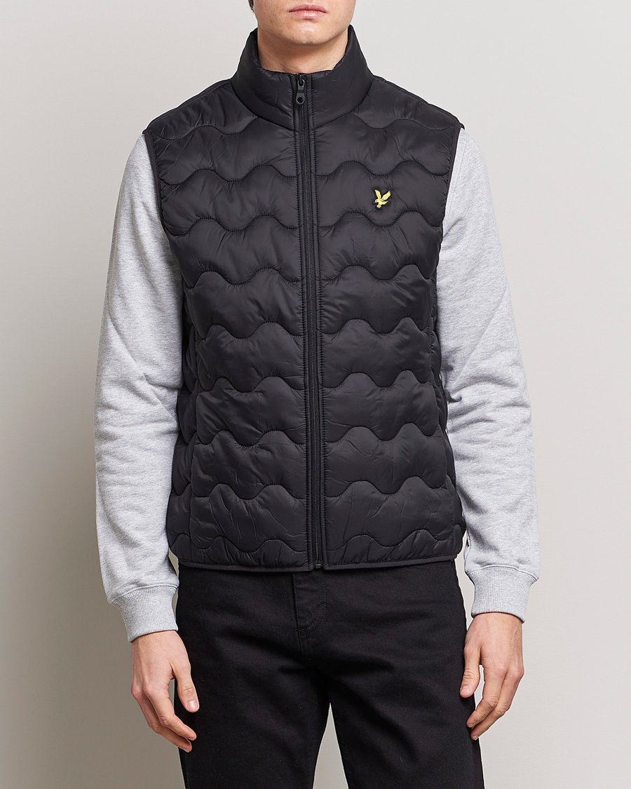 Herren |  | Lyle & Scott | Crest Quilted Gilet Vest Black