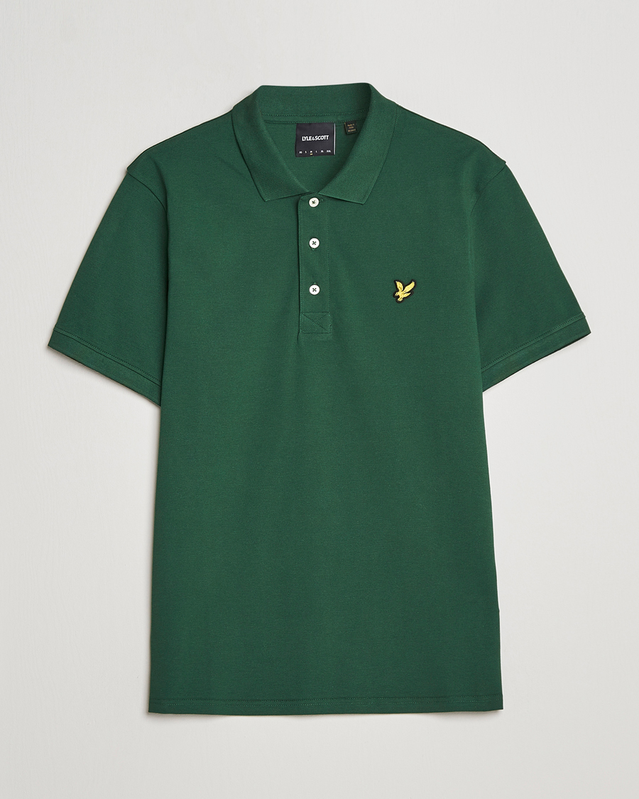 Herren | Poloshirt | Lyle & Scott | Plain Pique Polo English Green
