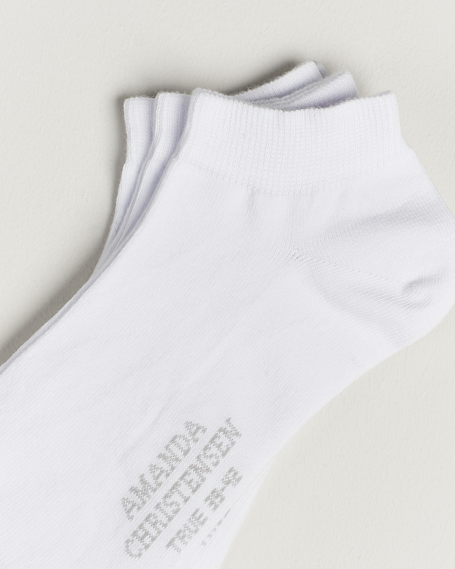Herren |  | Amanda Christensen | 3-Pack True Cotton Sneaker Socks White
