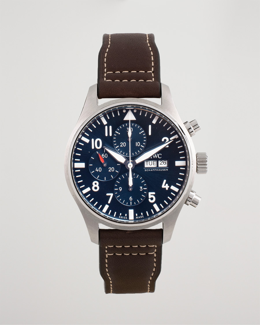Herren | Pre-Owned & Vintage Watches | IWC Pre-Owned | Le Petit Prince Chronograph IW377714 Steel Blue