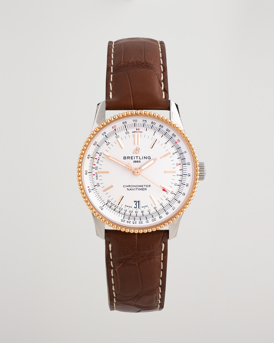 Herren | Pre-Owned & Vintage Watches | Breitling Pre-Owned | Navitimer38 U17325211G1P1 Steel White