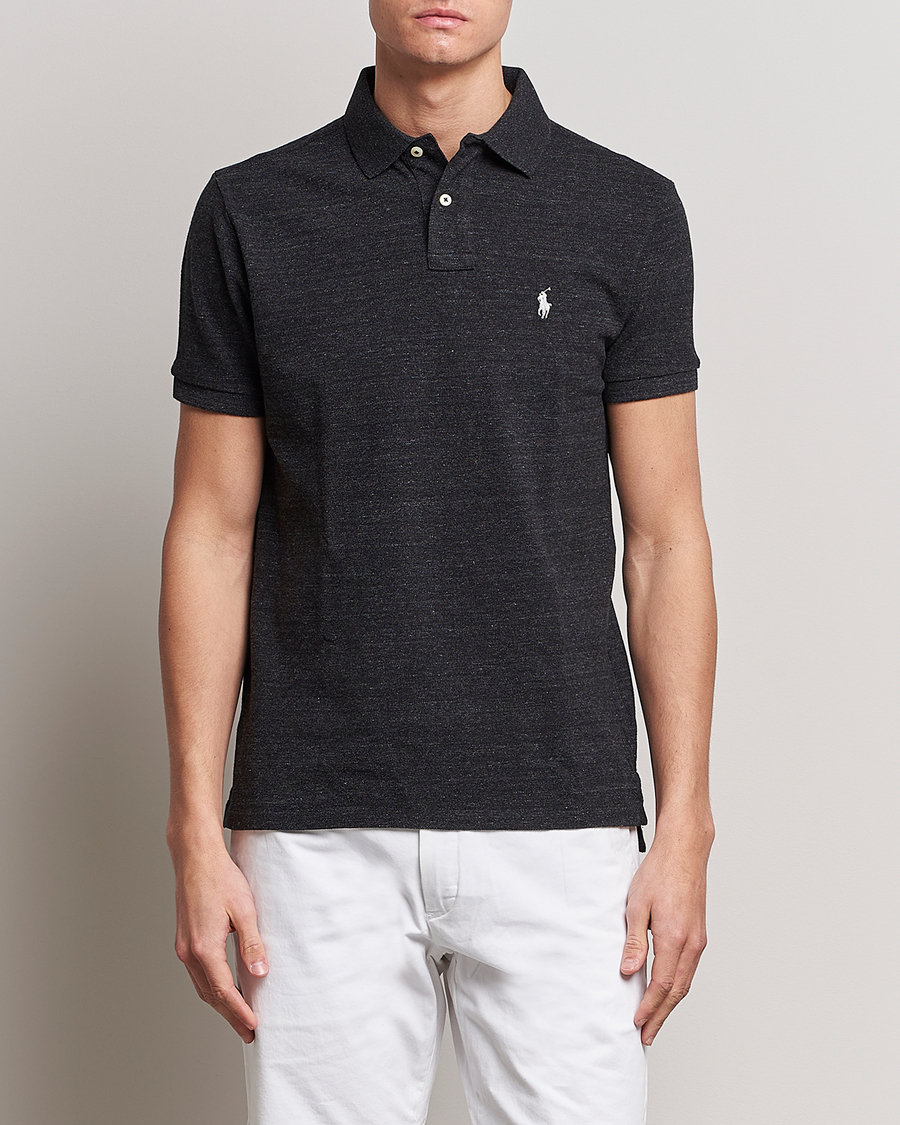 Black marl heather ralph lauren top