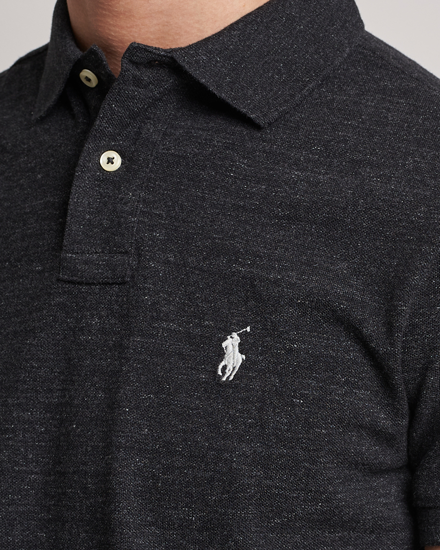 Herren | Poloshirts | Polo Ralph Lauren | Custom Slim Fit Polo Black Marl Heather