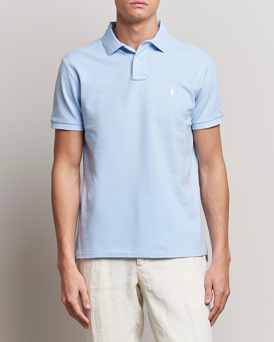 Herren | Poloshirt | Polo Ralph Lauren | Custom Slim Fit Polo Elite Blue