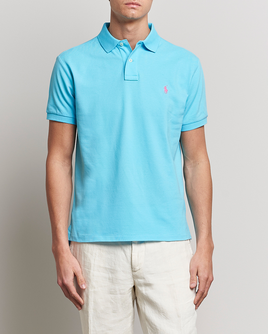 Herren | Poloshirts | Polo Ralph Lauren | Custom Slim Fit Polo Turquoise Nova