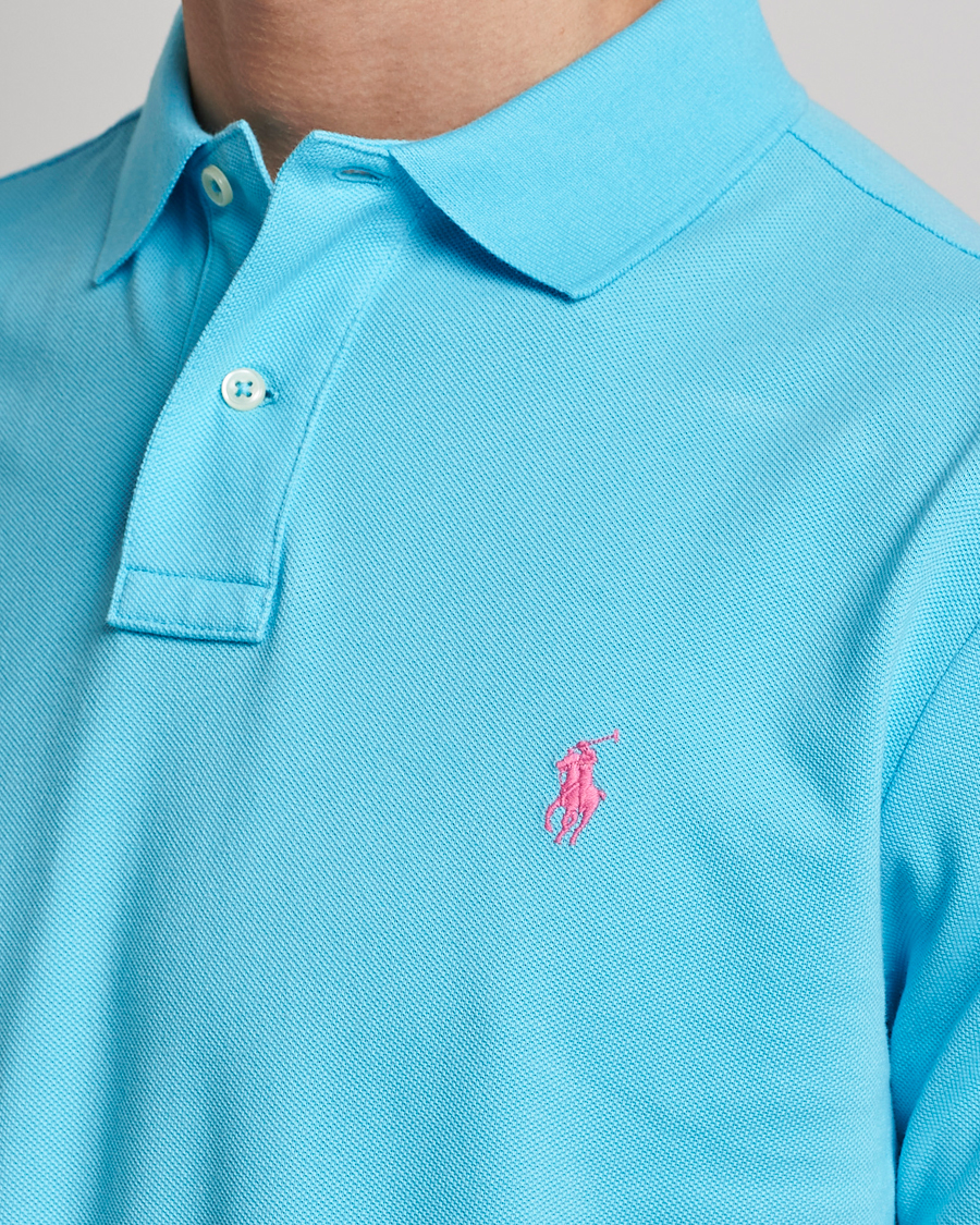 Herren | Poloshirts | Polo Ralph Lauren | Custom Slim Fit Polo Turquoise Nova