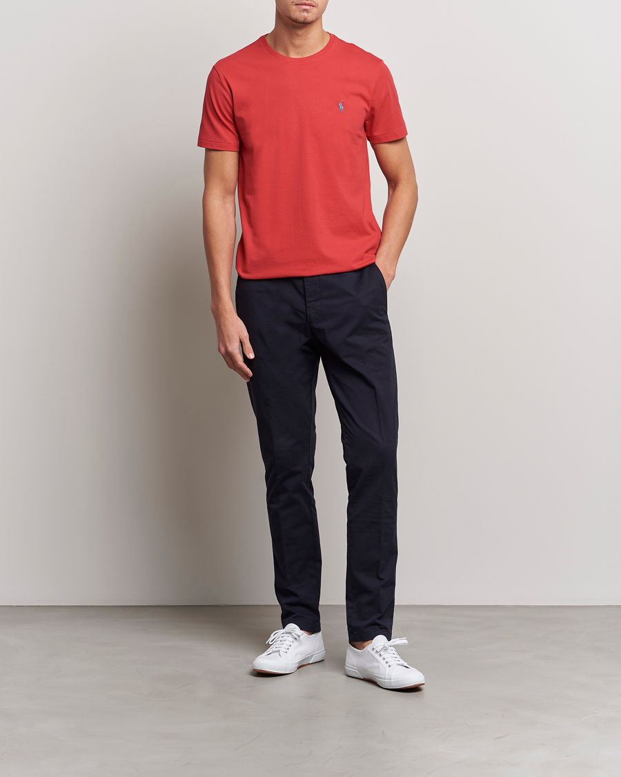 Herren | T-Shirts | Polo Ralph Lauren | Crew Neck T-Shirt Evening Post Red