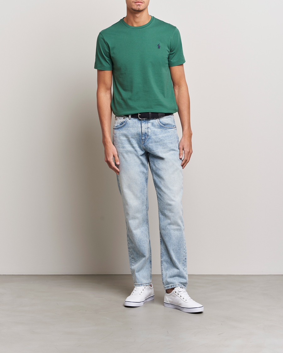 Herren | T-Shirts | Polo Ralph Lauren | Crew Neck T-Shirt Washed Forest