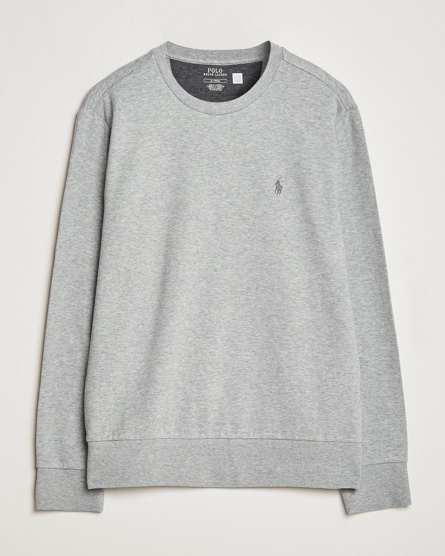 Herren | Graue Sweatshirts | Polo Ralph Lauren | Double Knitted Jersey Sweatshirt Andover Heather