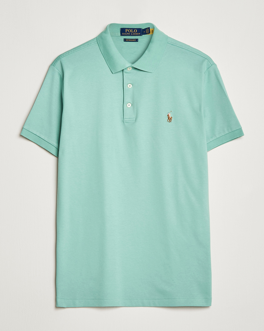 Herren | Poloshirt | Polo Ralph Lauren | Luxury Pima Cotton Polo Essex Green