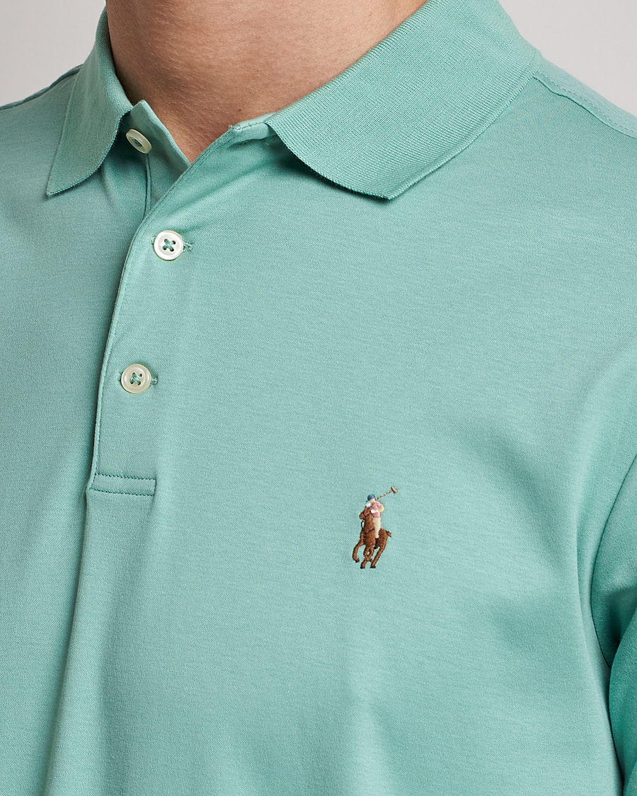 Herren | Poloshirt | Polo Ralph Lauren | Luxury Pima Cotton Polo Essex Green