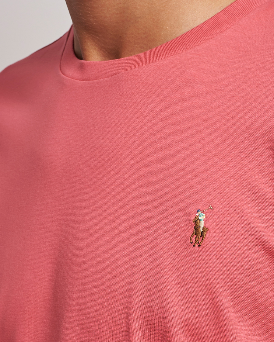 Herren | T-Shirts | Polo Ralph Lauren | Luxury Pima Cotton Crew Neck T-Shirt Red Sky