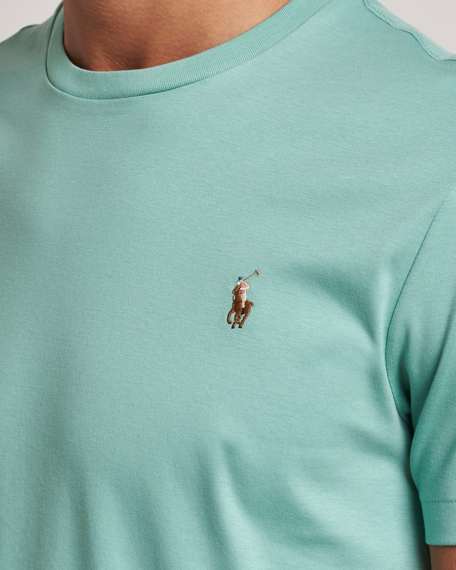 Herren | T-Shirts | Polo Ralph Lauren | Luxury Pima Cotton Crew Neck T-Shirt Essex Green