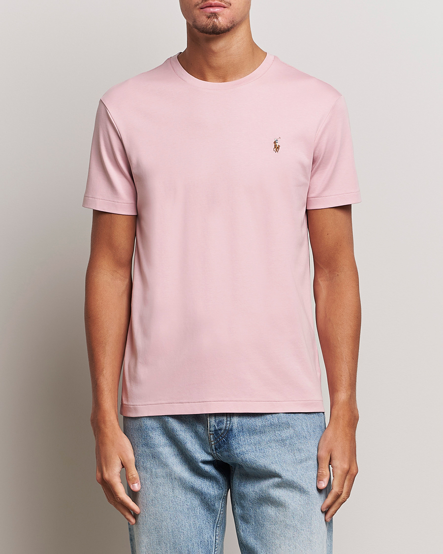 Herren |  | Polo Ralph Lauren | Luxury Pima Cotton Crew Neck T-Shirt Chino Pink