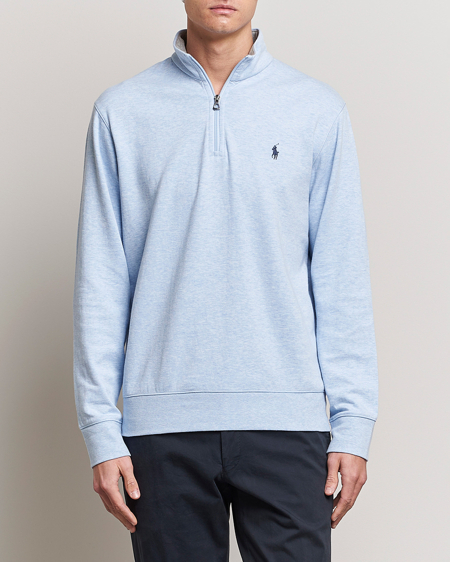 ralph lauren light blue half zip