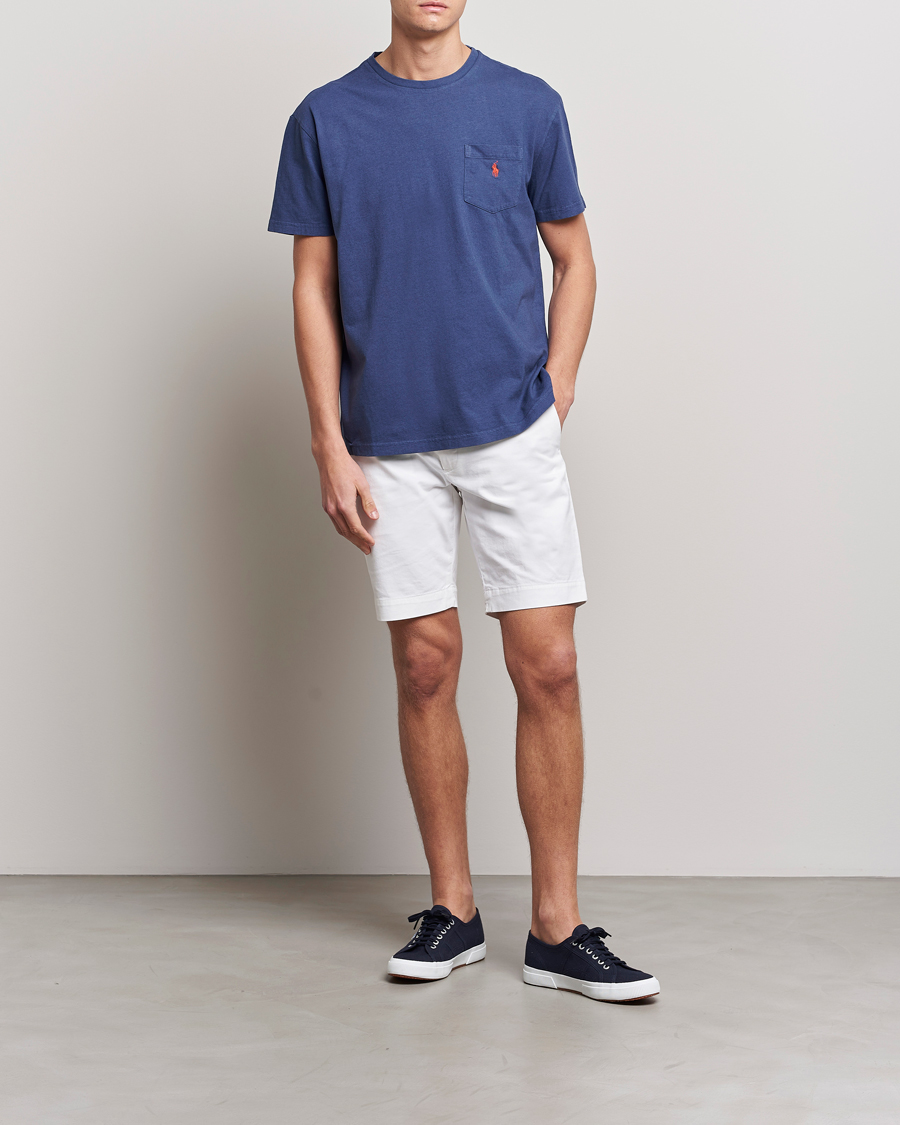 Herren | T-Shirts | Polo Ralph Lauren | Cotton/Linen Crew Neck T-Shirt Boathouse Navy