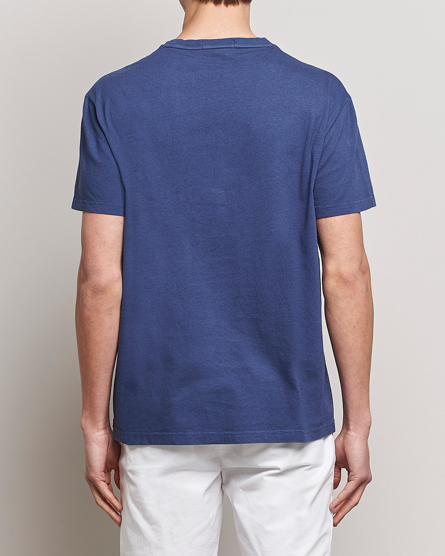 Herren | T-Shirts | Polo Ralph Lauren | Cotton/Linen Crew Neck T-Shirt Boathouse Navy