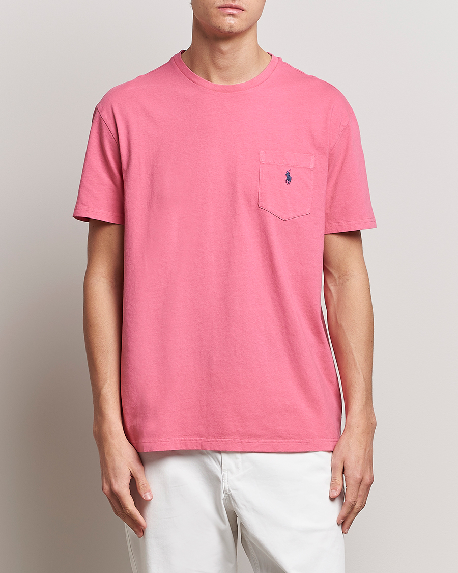 Herren |  | Polo Ralph Lauren | Cotton/Linen Crew Neck T-Shirt Red Sky
