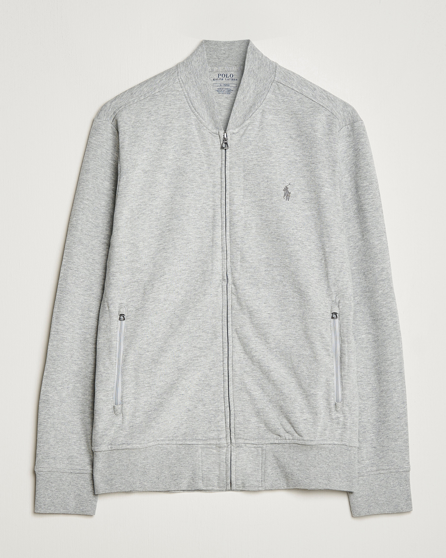 Herren | Pullover | Polo Ralph Lauren | Double Knit Full-Zip Sweater Andover Heather