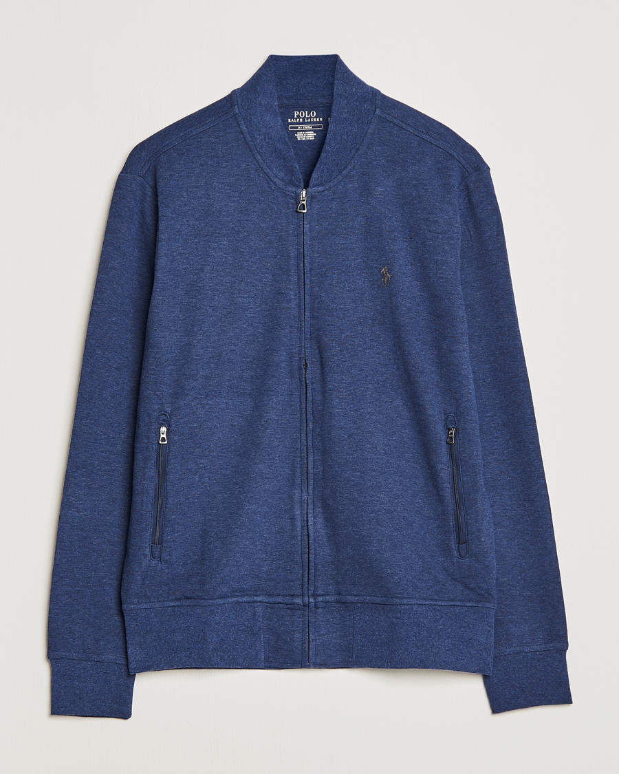 Herren | 30% sale | Polo Ralph Lauren | Double Knit Full-Zip Sweater Spring Navy Heather