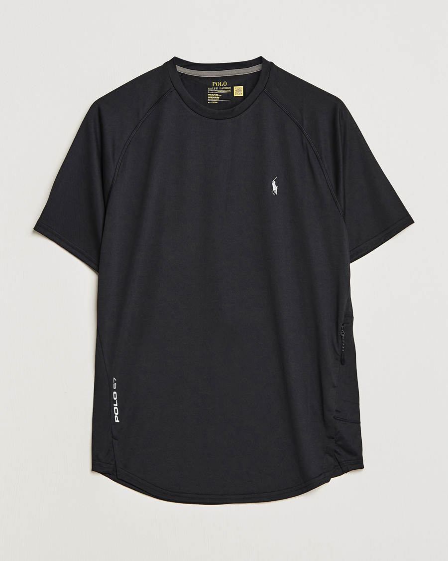 Herren | T-Shirts | Polo Ralph Lauren | Performance Jersey Crew Neck T-Shirt Black