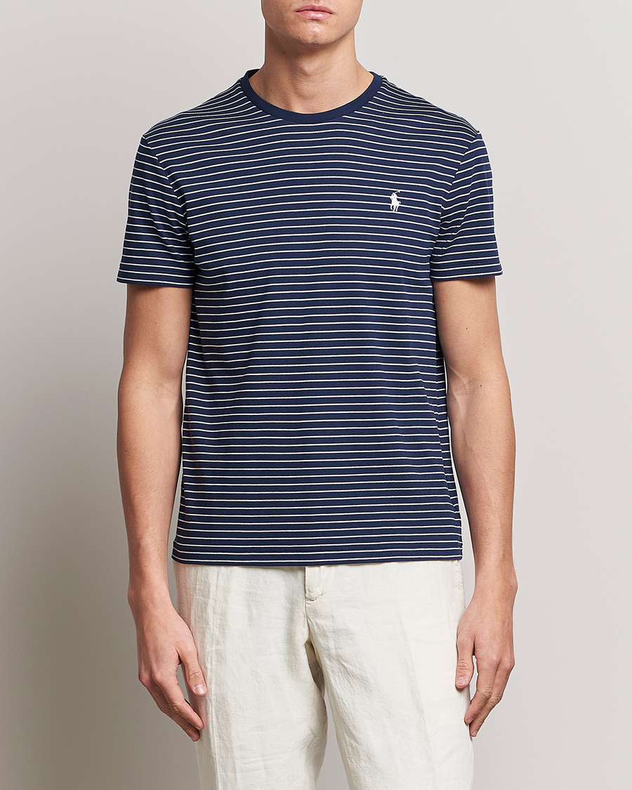 Herren |  | Polo Ralph Lauren | Luxury Pima Cotton Striped T-shirt Navy/White