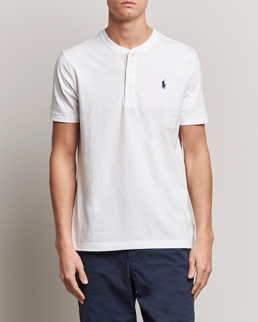 Herren |  | Polo Ralph Lauren | Slub Jersey Henley T-Shirt White